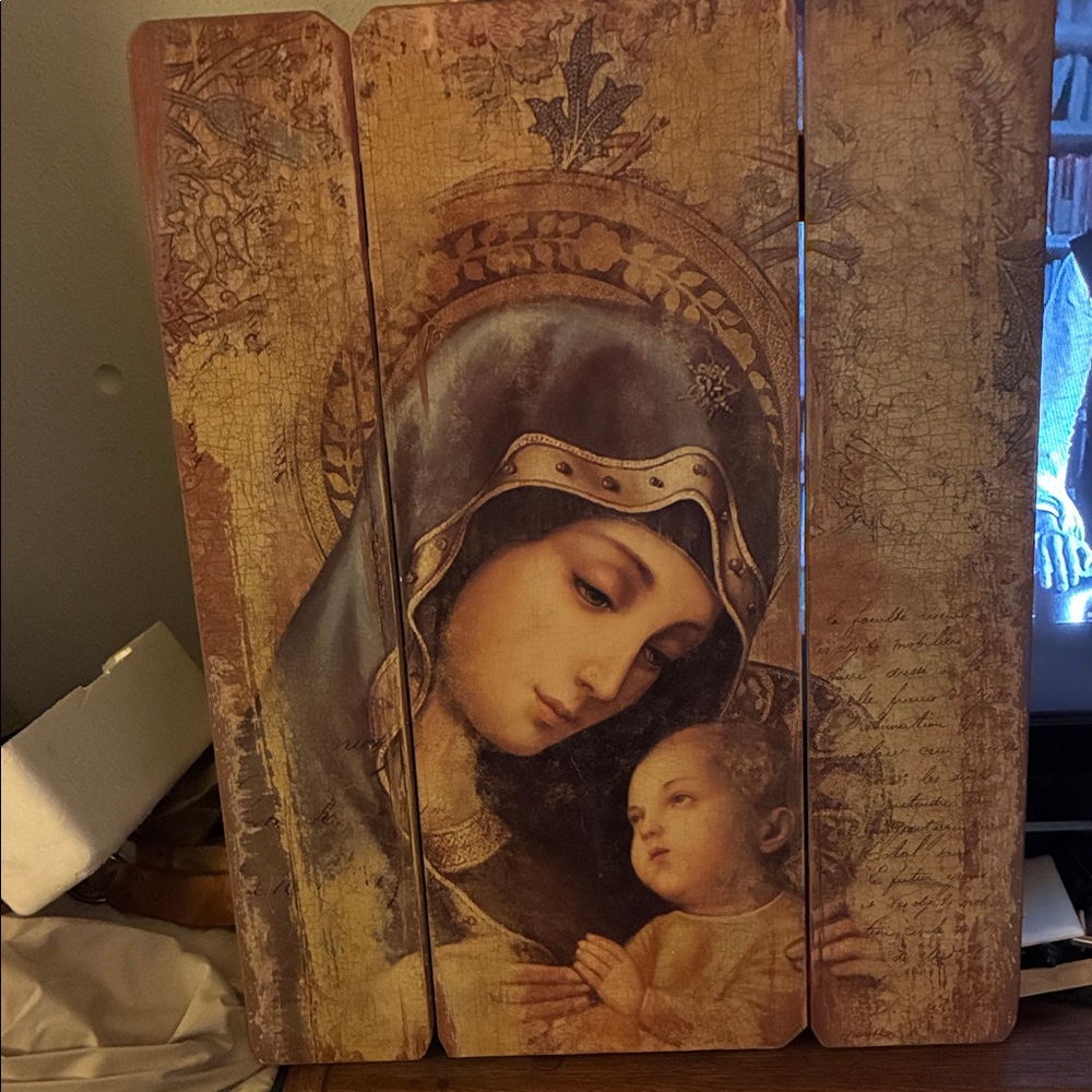 Religious Icon Art on Wooden Panels